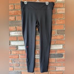 💥💥💥 Sale Under Armour Stretch Leggings L Black with Coral